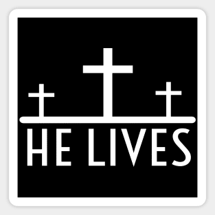 He Lives Jesus  Religious Funny Christian Magnet